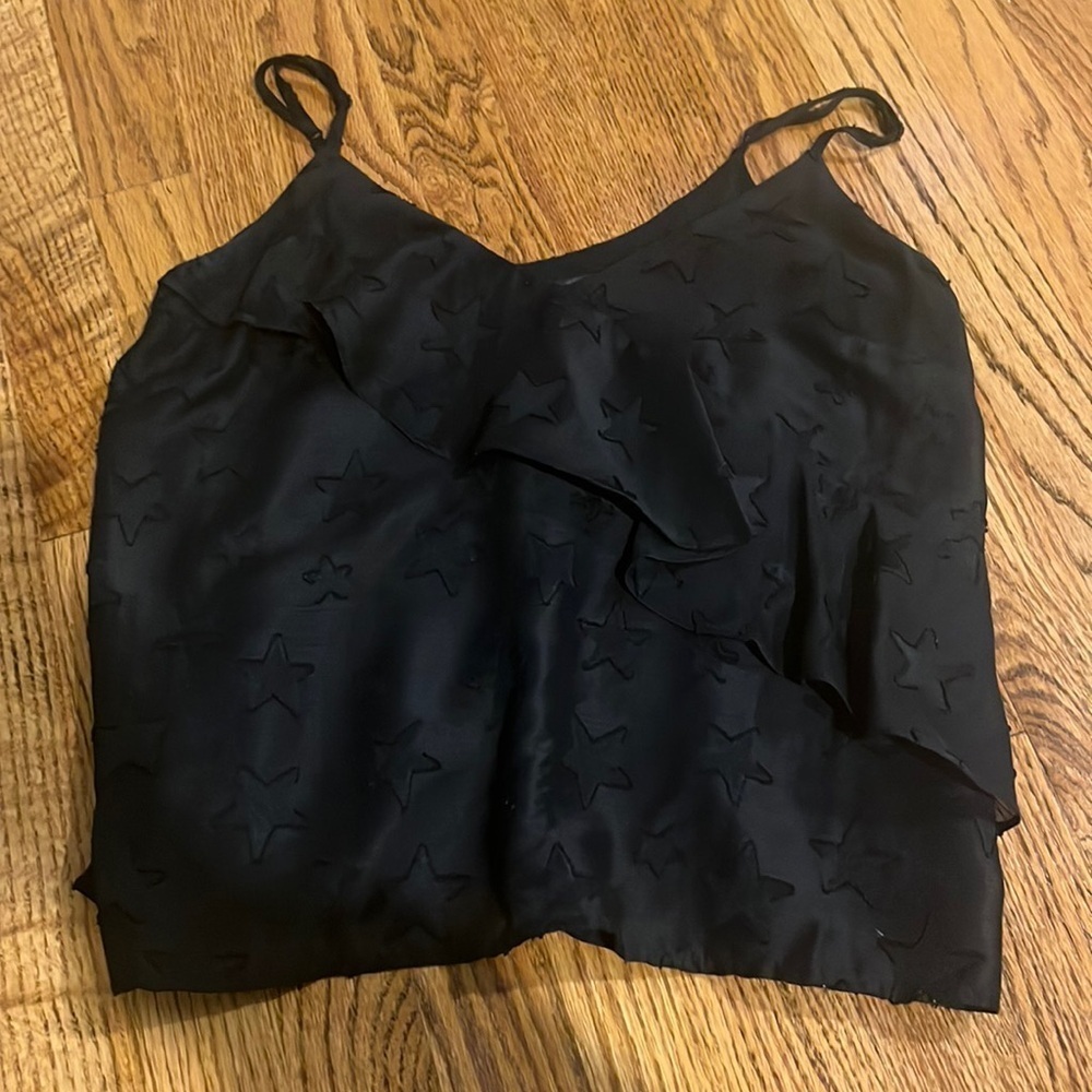Aqua Woman’s Black Star Cami Size XS
